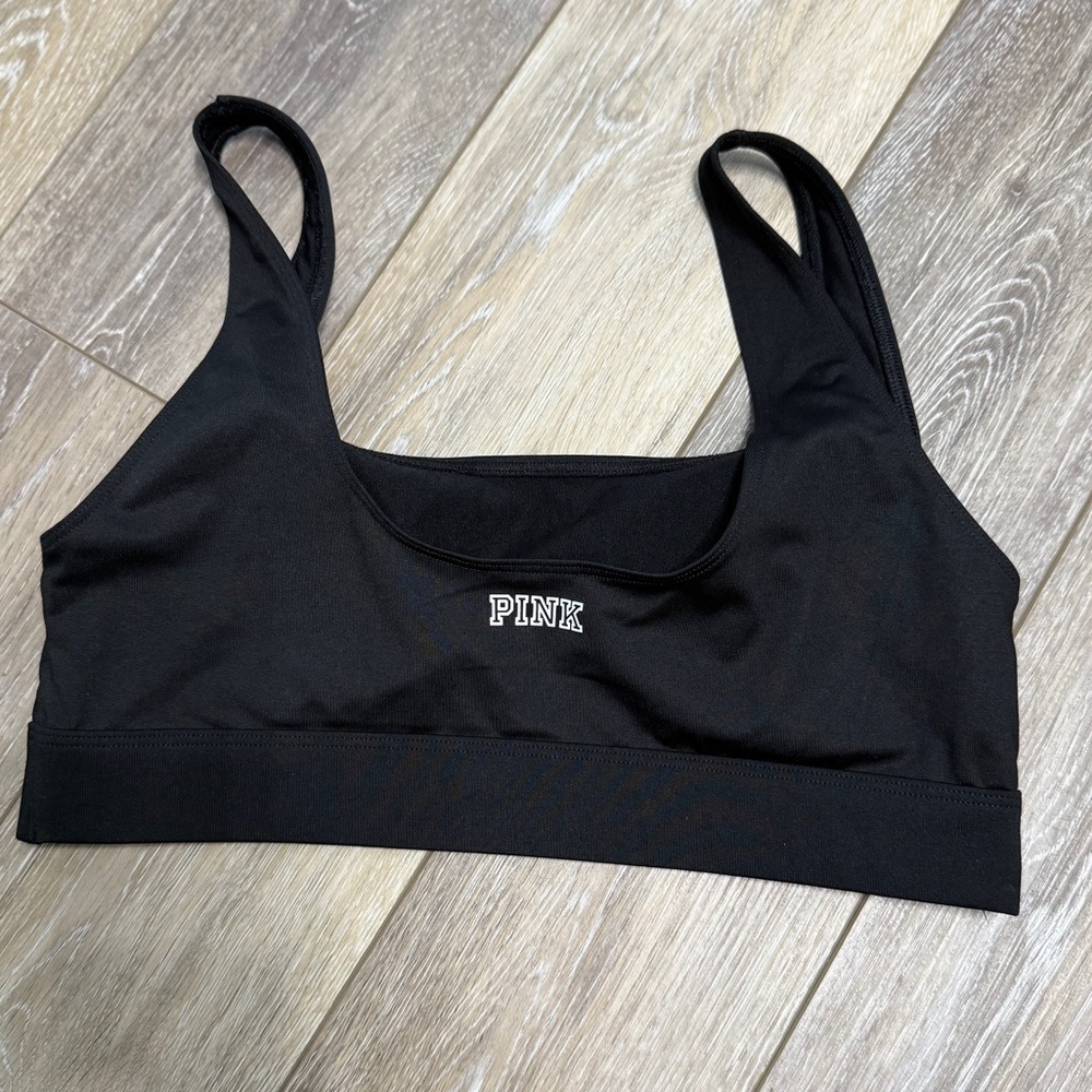 PINK Victoria's Secret Classic Black Sports Bra
